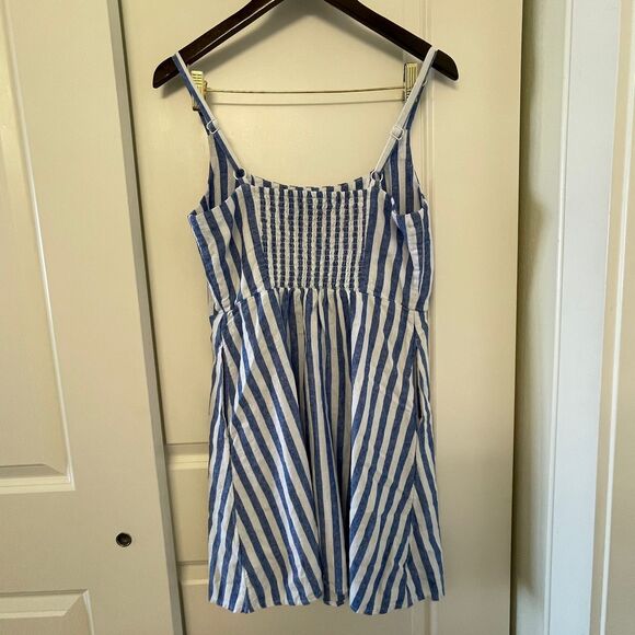 Old Navy Women's Fit & Flare Spring Summer Linen Blend Mini Dress Size M - Picture 5 of 10